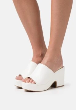 Anna Field Soldes Boutique 14 Wide Fit - Mules À Talons - White