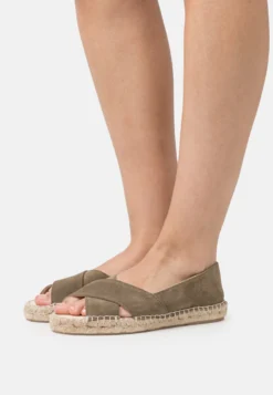 Anna Field Leather - Ballerines À Bout Ouvert - Khaki