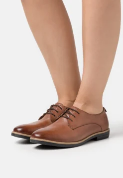 Anna Field Soldes Boutique 40 Anna Field Leather - Derbies - Cognac